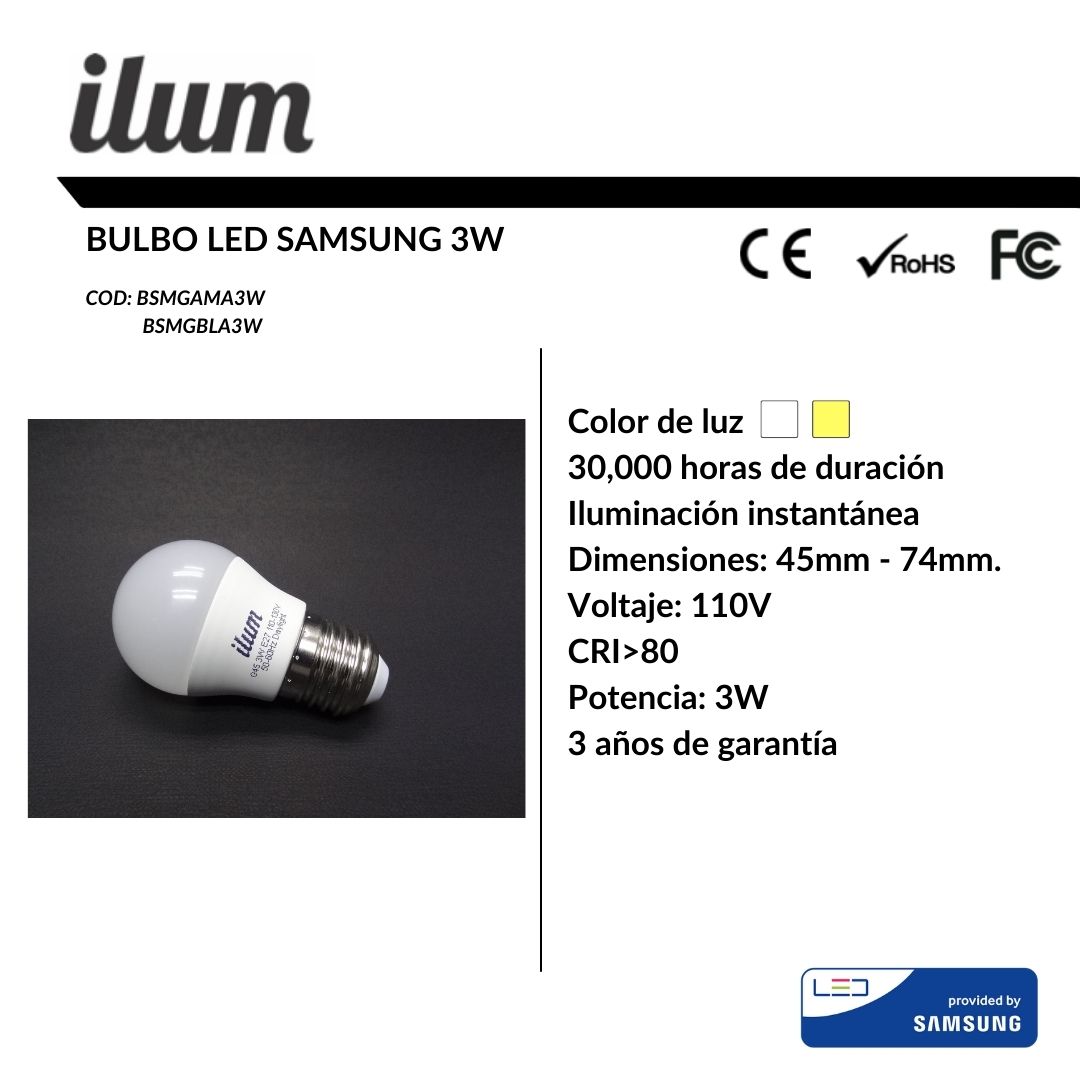 Bulbo Samsung 3W