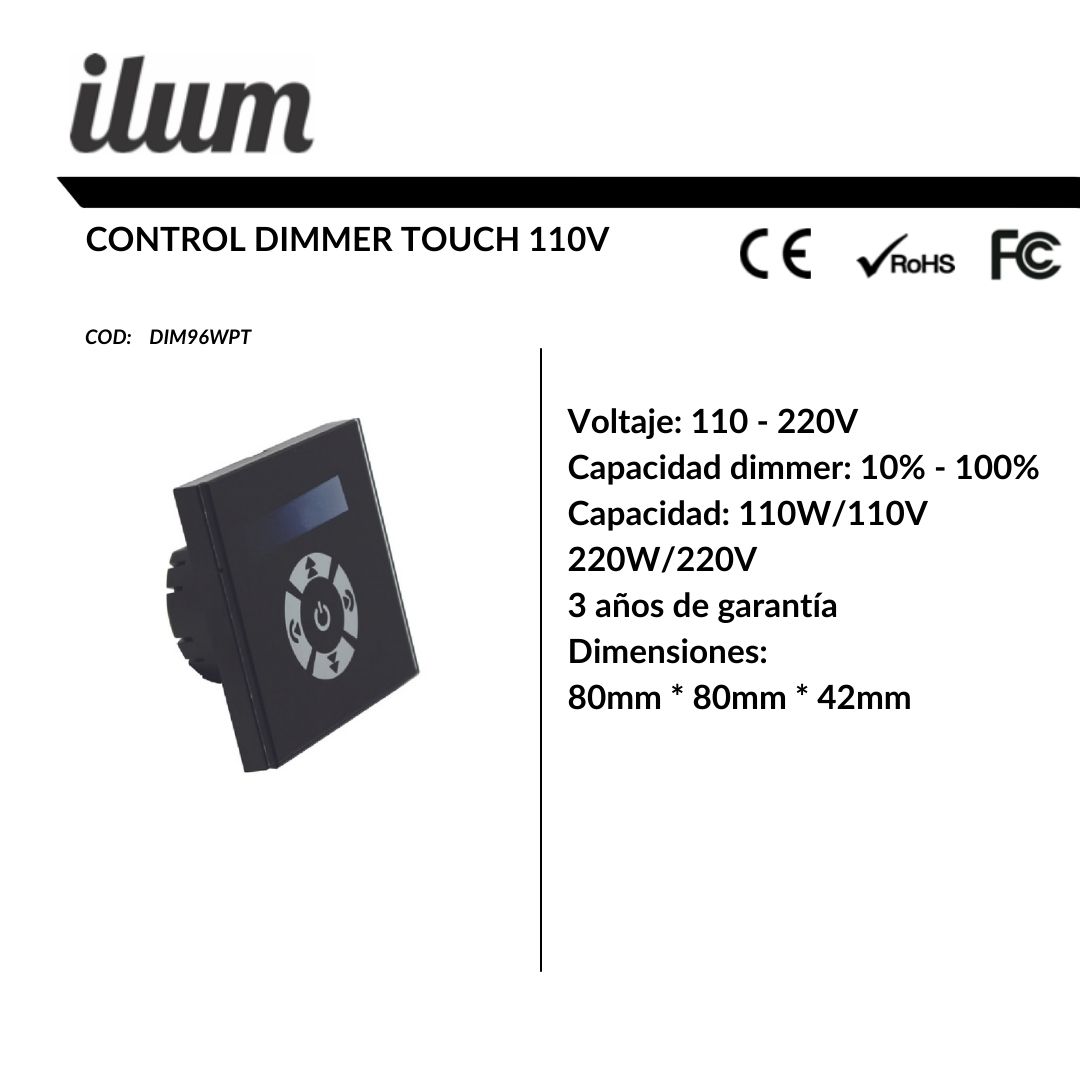 Dimmer touch 110V