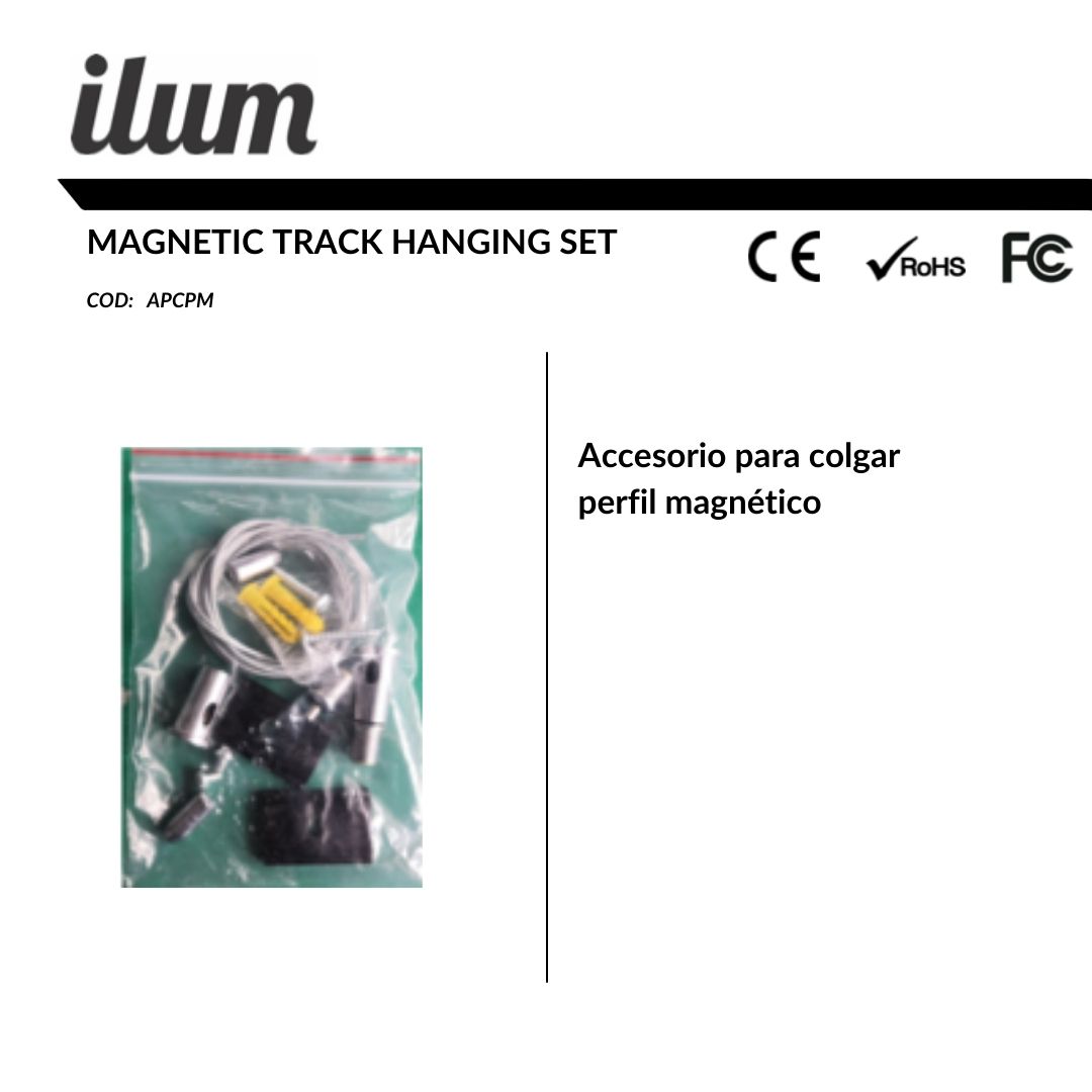 Accesorio para colgar perfil magnético
