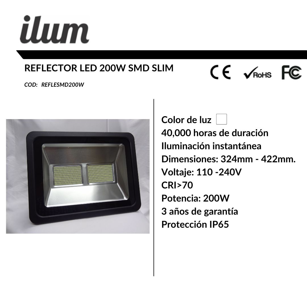 Reflector led 200W SMD