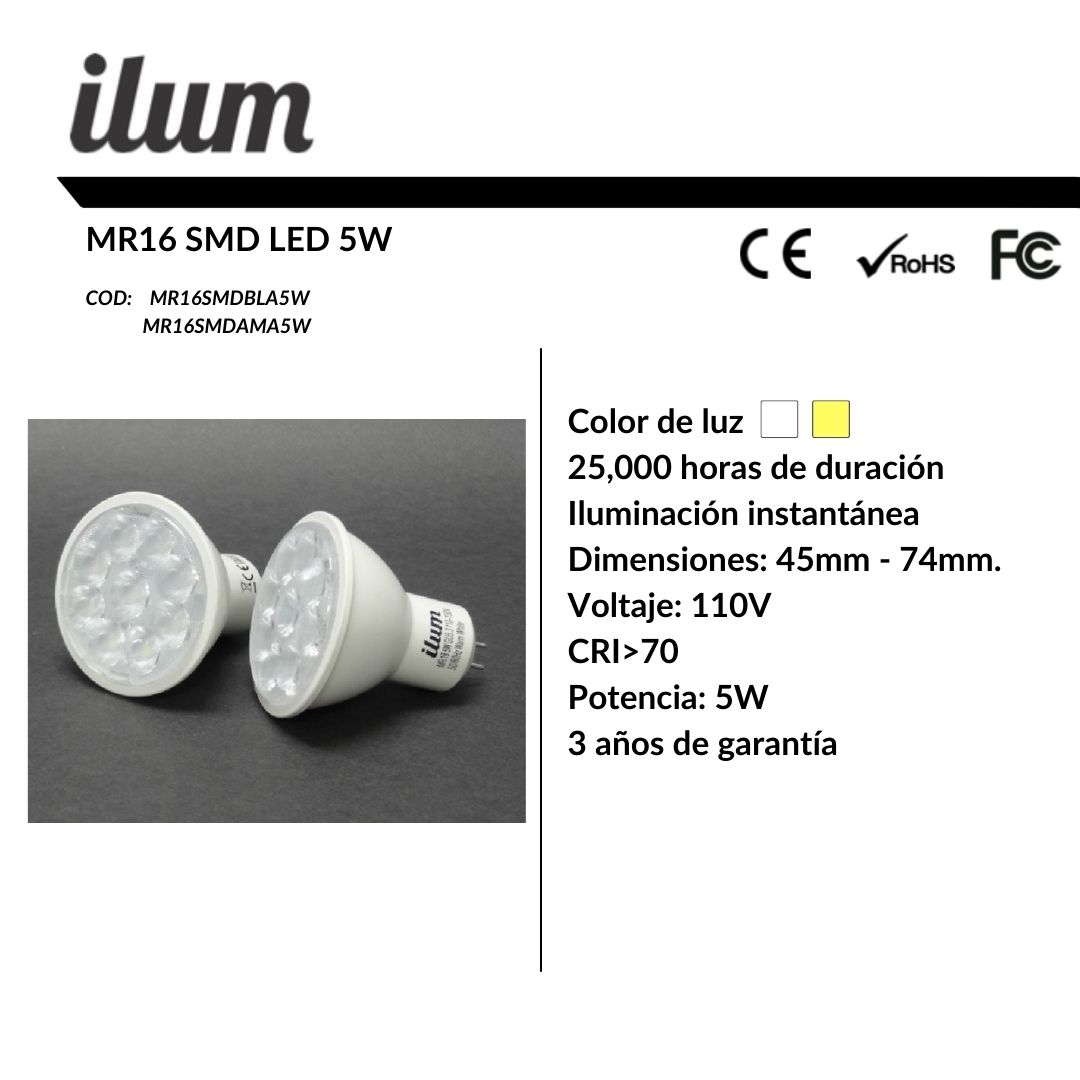 MR16 SMD 5W
