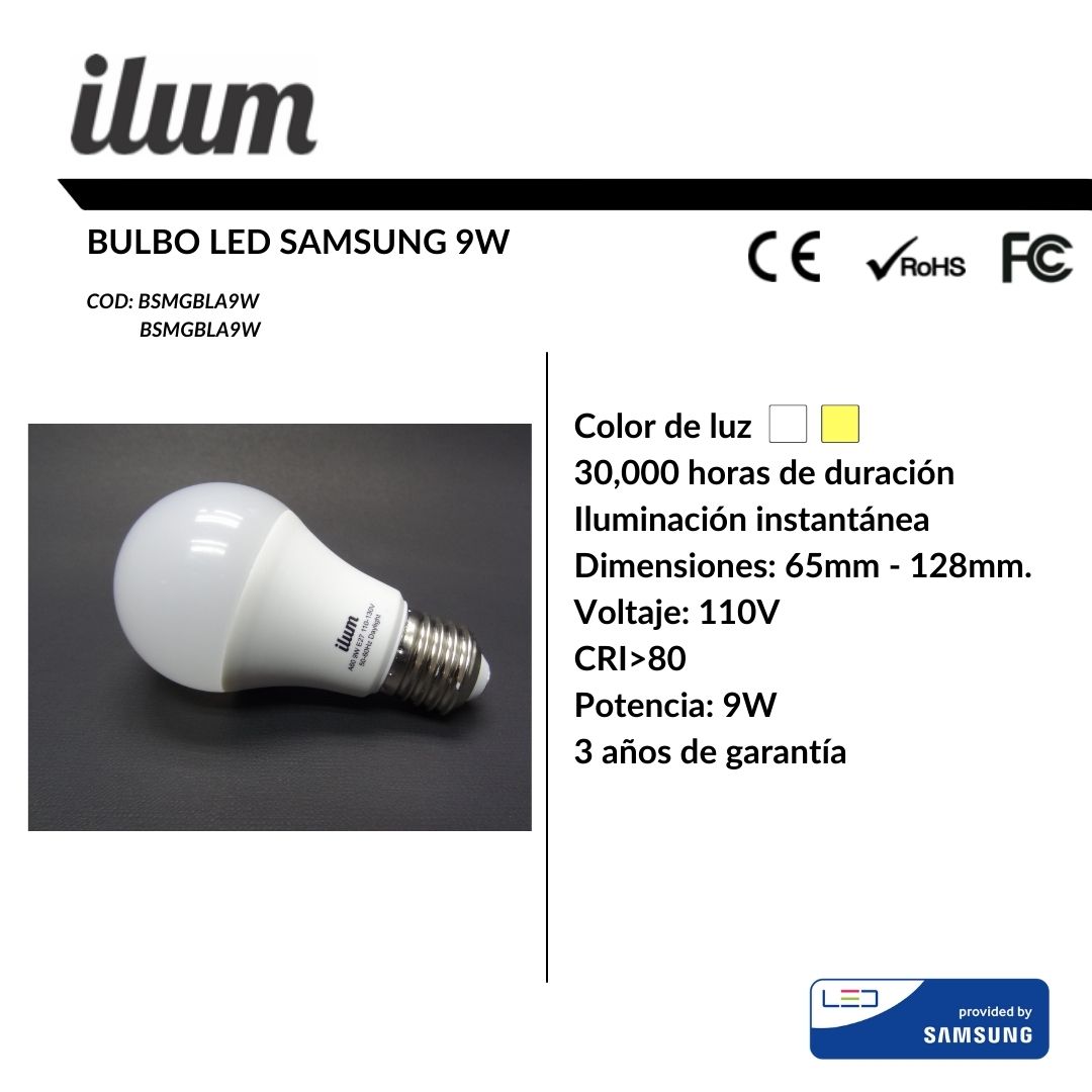 Bulbo Samsung 9W