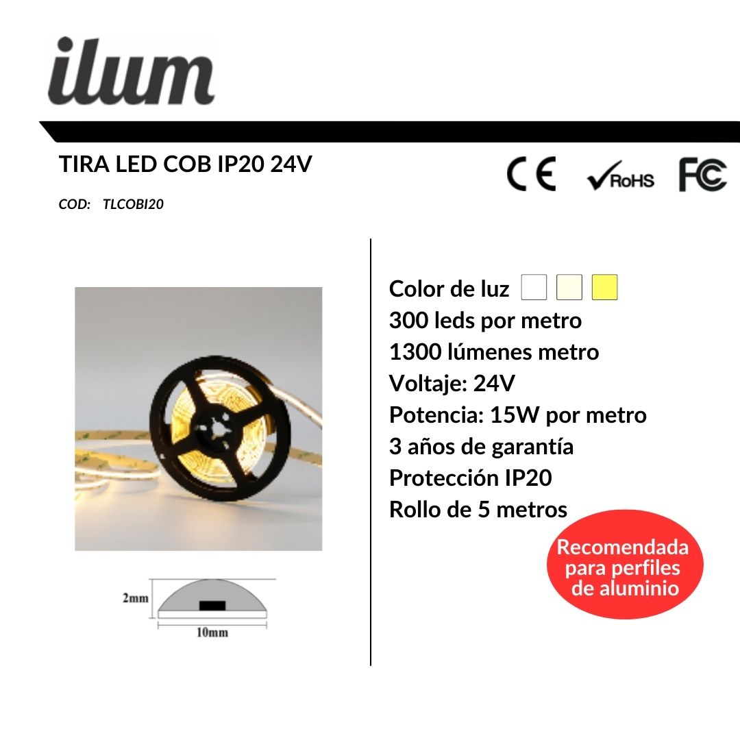 Tira led COB 24V