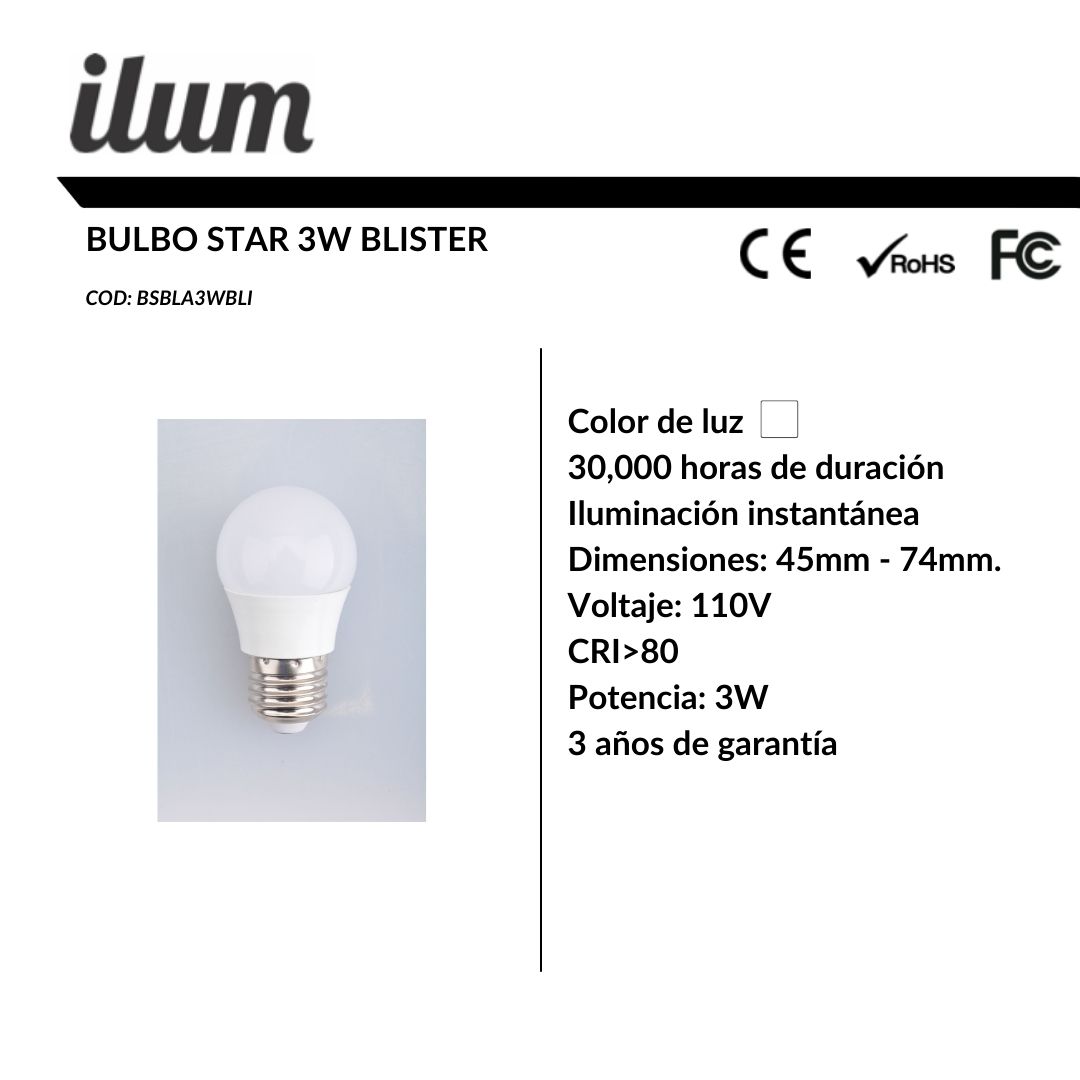 Bulbo Star 3W