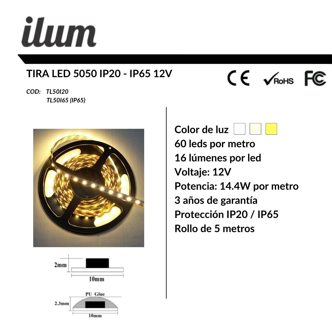 Tira led 5050 12V